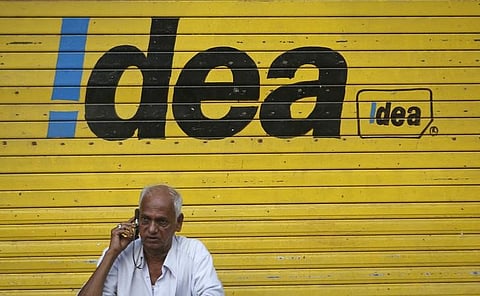 Shop displaying the Idea Cellular Ltd's logo on its shutter. |Reuters