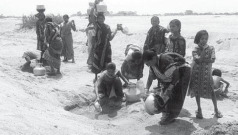 A Daily Struggle for Water in Saintala