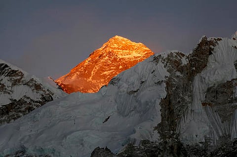 Mt. Everest is seen from the way to Kalapatthar in Nepal. |AP