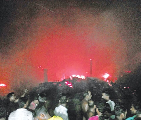 Fire Reduces 40 Houses of Belda Village to Ashes 