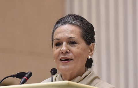 Congress leader Sonia Gandhi. 
