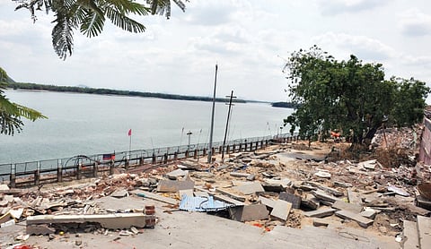 Adieu Durga Ghat, welcome Krishna riverfront