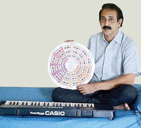 Ramesh with his music chakra (Photo|R SATISH BABU)