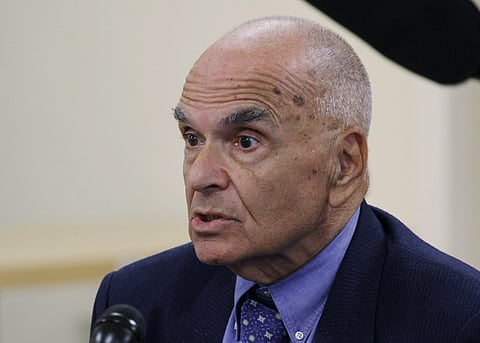 Dr. Abe Lieberman answers questions about Muhammad Ali's fight with Parkinson's disease at the Muhammad Ali Parkinson Center in Phoenix, Ariz., on Monday, June 6, 2016. | AP