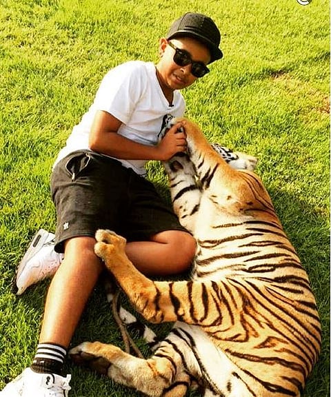 Rashed Belhasa is the son of Dubai construction tycoon Saif Ahmed Belhasa, who has attracted the celebrity world with his expensive collection of sneakers and exotic pets. | instagram/@rsbelhasa