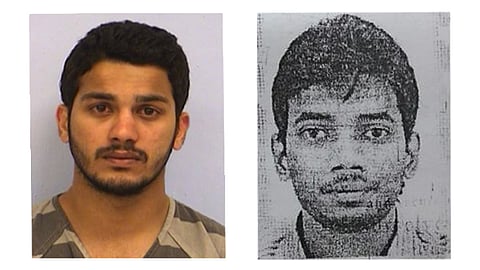 Left, 27-year-old Sai Sandeep Goud Kurremula booked for first-degree murder by the police and right, deceased Gundam Sankirth. (EPS)