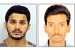 Left, 27-year-old Sai Sandeep Goud Kurremula booked with first degree murder by the police and right, deceased Gundam Sankirth. (EPS)