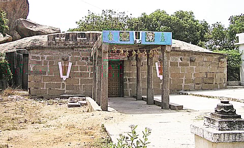 A rock shrine dedicated to Lord's Varaha avatar