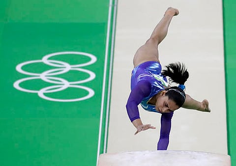 Dipa was handicapped by flat foot at the start of career