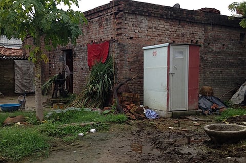 Toilets made in houses encouraging people to quit open defecation and helping the village to work on PM's 'Swatchch Bharat Abhiyan'. | EPS