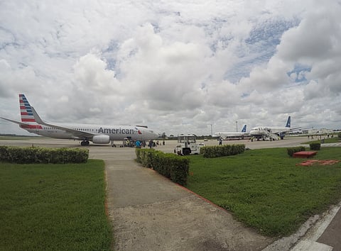 In this Friday, June 10, 2016, file photo, American Airlines and JetBlue Airways charter flights wait to depart from Havana's Jose Marti International Airport. | AP
