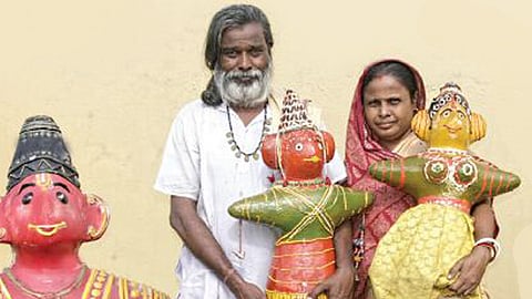 Kesudas (left) and Kanakalata Das (Photo|Shamim Qureshy)