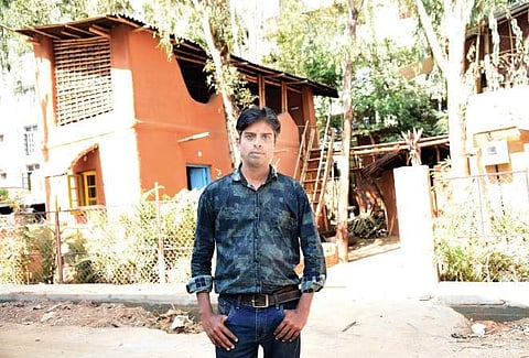 Businessman has constructed his factory using bamboo and mud