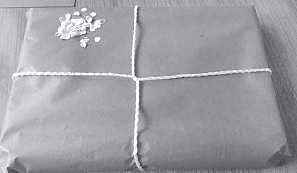 Using hole punch waste for decor