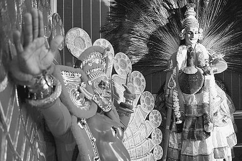 Artistes from Kerala perform a traditional dance at an event organised by Kerala Tourism department in Bengaluru on Thursday | Pushkar V