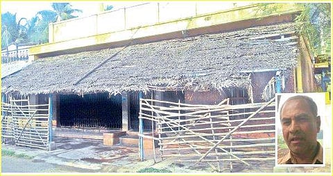 The ancestral house of Natarajan Chandrasekaran, at Mohanur in Namakkal; and (inset) his cousin Ajeethan | express