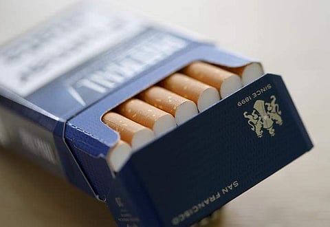 Pall Mall cigarettes are seen after the manufacturing process in a British American Tobacco Cigarette factory. (File Photo | Reuters)
