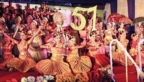 A welcome dance by students at the inaugural function | T K Swaroop