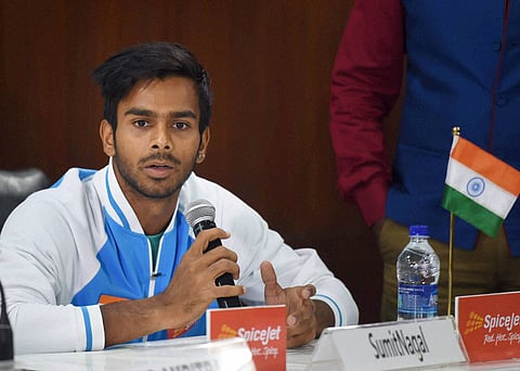 Indian tennis player Sumit Nagal. | PTI