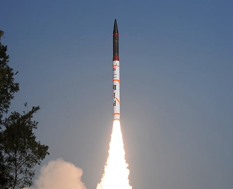 Agni-IV missile. | EPS