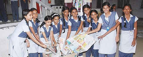 Students were involved in recycling as a means of bringing them into social enterprise projects