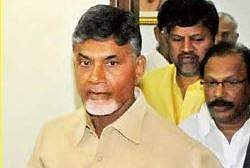 N Chandrababu Naidu during TDP's state general body meeting. (Photo | Sayantan Ghosh)