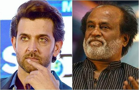 Bollywood star Hrithik Roshan and Rajinikanth (File|PTI)