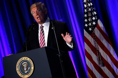 U.S. President Donald Trump speaks at a congressional Republican retreat in Philadelphia, U.S. January 26, 2017. REUTERS