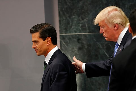 Donald Trump and Mexico President Enrique Pena Nieto . (File| AP)