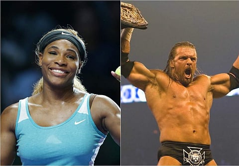 Tennis star Serena Williams and WWE star Triple H (File|AP)