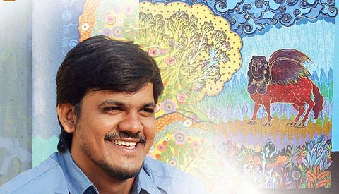 Brush strokes inspired by tribal art