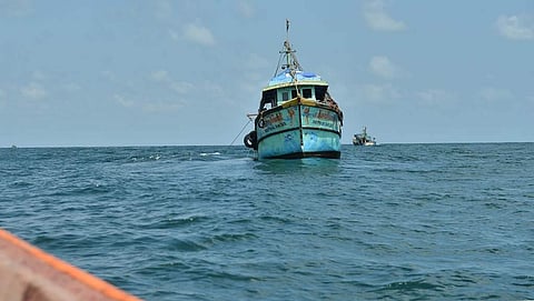 The accidental collision of two oil tanker ships took place in the wee hours of Saturday near the Ennore Port, but the effects were noticed only on Sunday. (Photo | EPS)