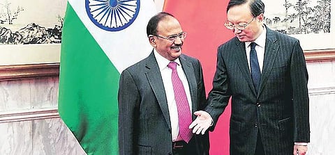 National Security Advisor Ajit Doval with his Chinese counterpart Yang Jiechi