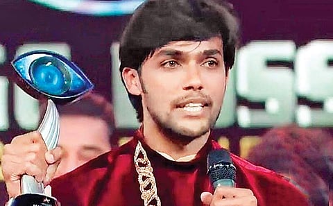 Arav in a still from Bigg Boss Tamil