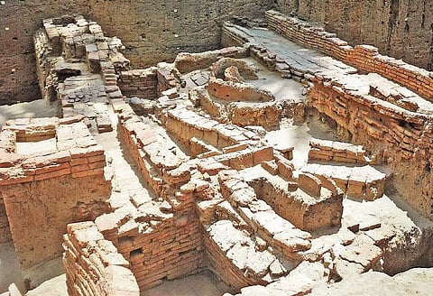 Ancient brick structure found at the ASI’s excavation site in Keezhadi | Express
