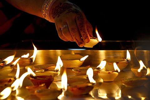 Diwali, the festival of lights is celebrated every year with great pomp and show. This festival is not just celebrated in India but in other countries such as Fiji, Guyana, Nepal, Malaysia, Mauritius. Here are some glimpses from around world. IN PIC: Hind