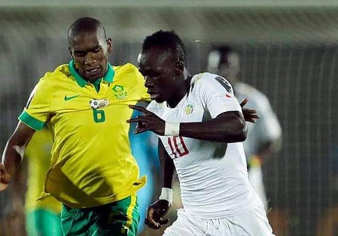 Senegal striker Sadio Mane (R) | AP