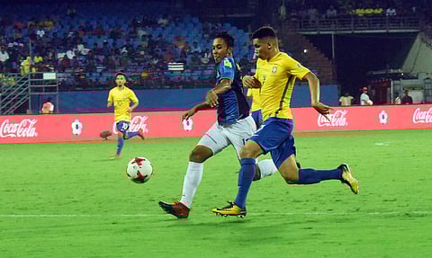 Striker Brenner struck twice as title favourites Brazil maintained their winning streak by outplaying Honduras 3-0 to set up a potentially high-octane quarterfinal clash against Germany in the FIFA U-17 World Cup.|EPS