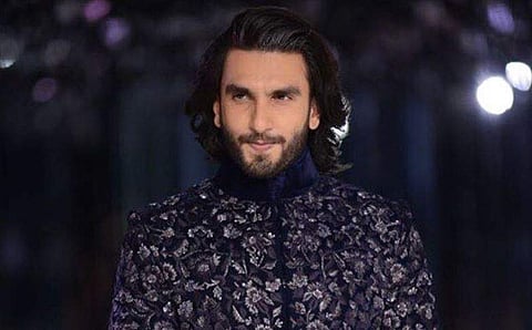 Bollywood actor Ranveer Singh. (Photo | Twitter/Ranveer Singh)