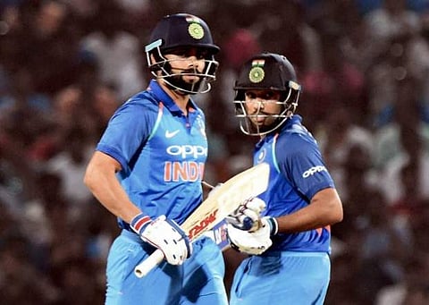 Indian batsmen Virat Kohli and Rohit Sharma.| PTI
