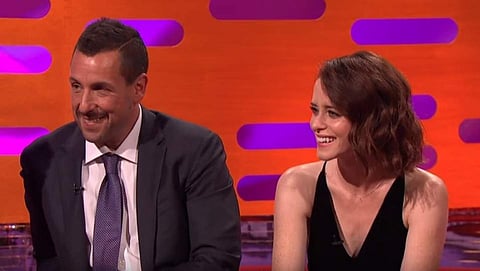 Adam Sandler and Claire Foy in the Graham Norton Show | Youtube