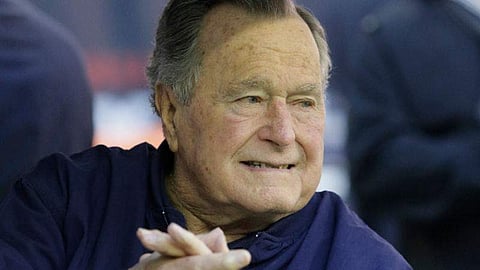 The former president's office says the 93-year-old Bush has 'patted women's rears in what he intended to be a good- natured manner.' The statement says he apologizes 'to anyone he has offended.'