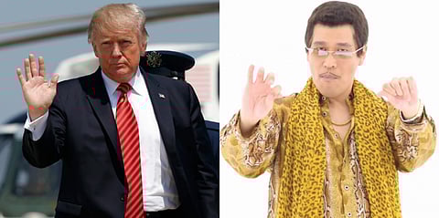 The singer, apparently a favourite of Trump's grandchildren, will attend a dinner hosted by Japanese Prime Minister Shinzo Abe, government sources told Kyodo. (Photo | Associted Press, YouTube screengrab)