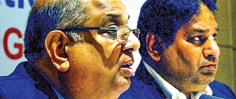 IOA president N Ramachandran and secretary general Rajeev Mehta | Express File Photo