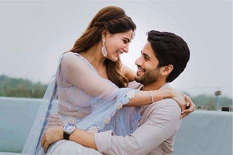 Actors Naga Chaitanya and Samantha Ruth Prabhu will be tying knot on 6 October 2017. Their mehendi ceremony pictures are leaving their fans awestruck. (Photo  | Instagram samantharuthprabhuofficial)