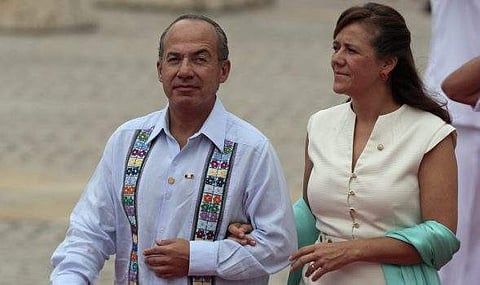 Former president Felipe Calderon and his wife Margarita Zavala (Photo | AP)