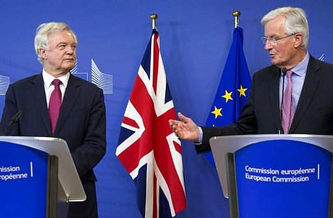EU chief negotiator Michel Barnier and British counterpart David Davis are not attending the start, underscoring low expectations for the talks. | AP