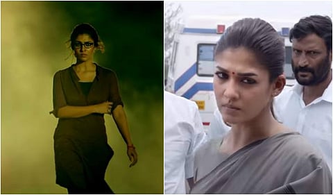 Nayanthara in Dora (left) and in Aramm (right)