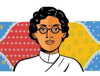 Screengrab of the Google doodle