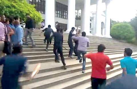 Internal exams of Alliance University, which were scheduled to begin on Monday, have been postponed due to the internal feud in the management | EXPRESS